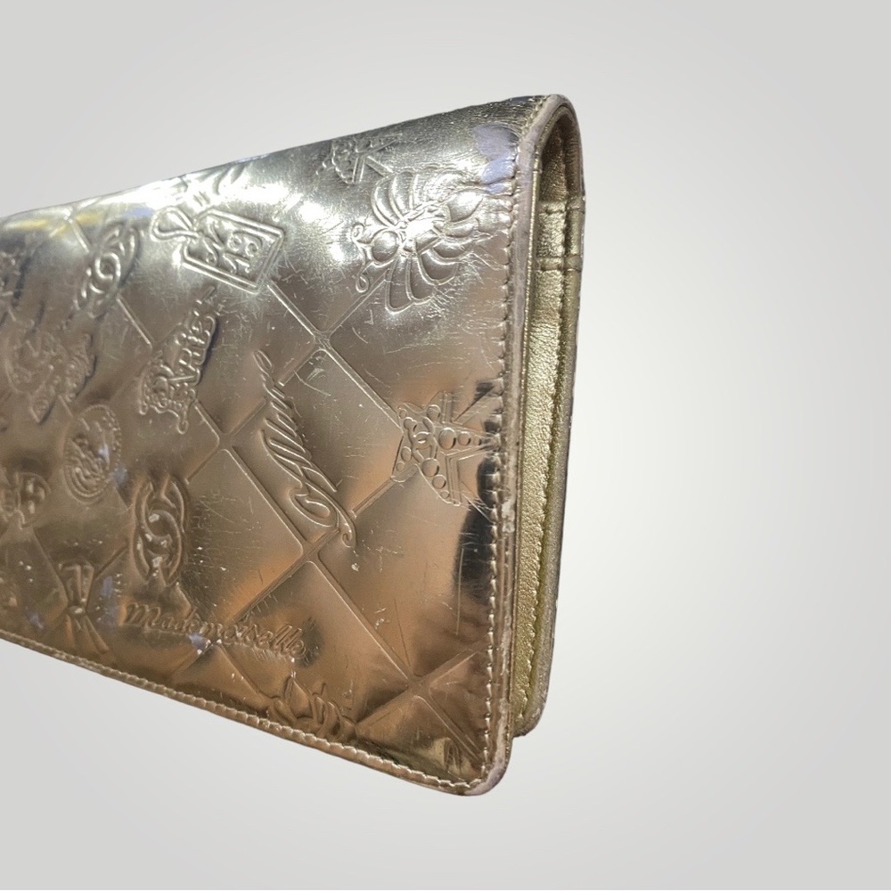 Chanel Metallic Gold Icon Series Monogram Long Wallet - Picture 13 of 16
